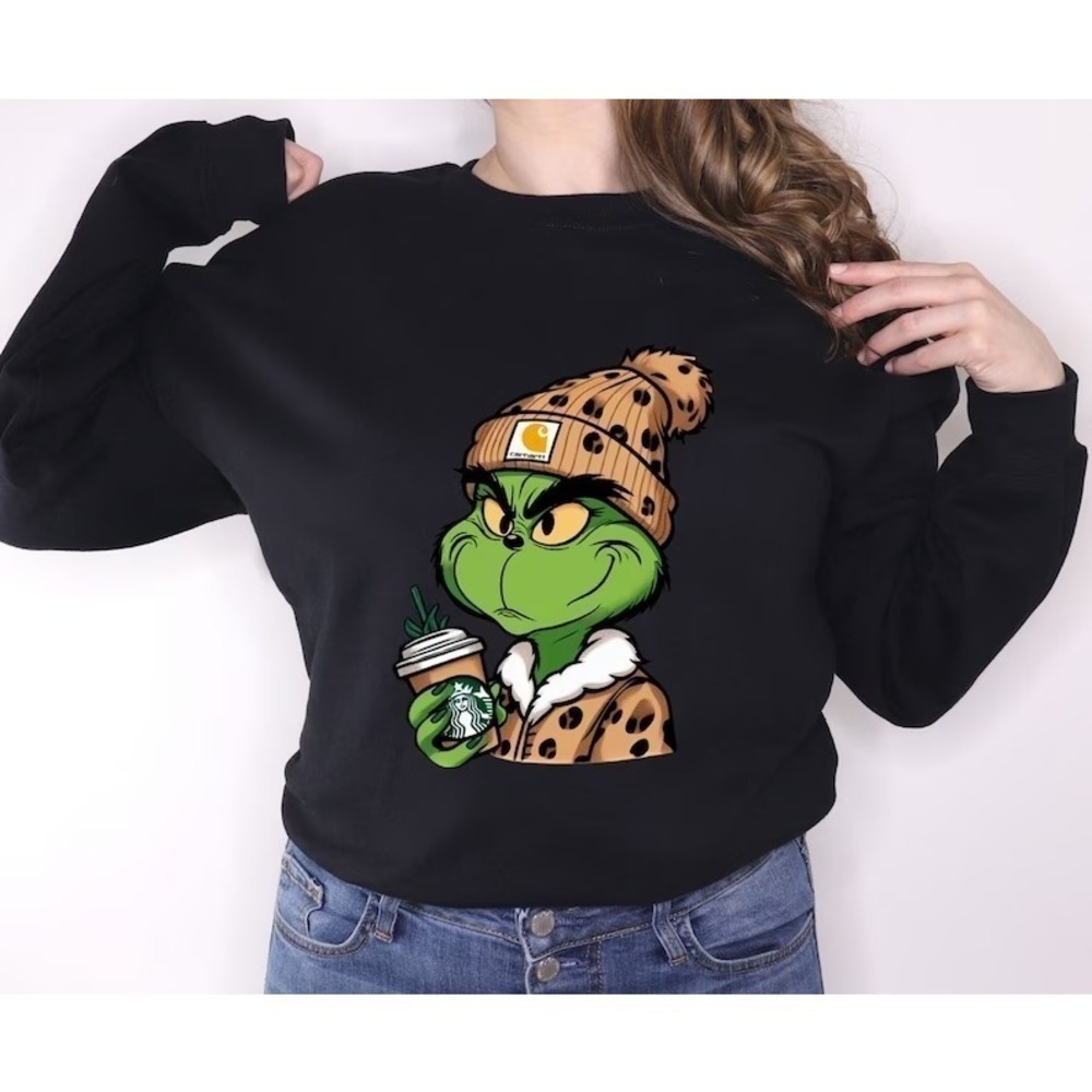 Grinch Boujee Christmas Sweatshirt Merry Grinchmas Sweatshirt